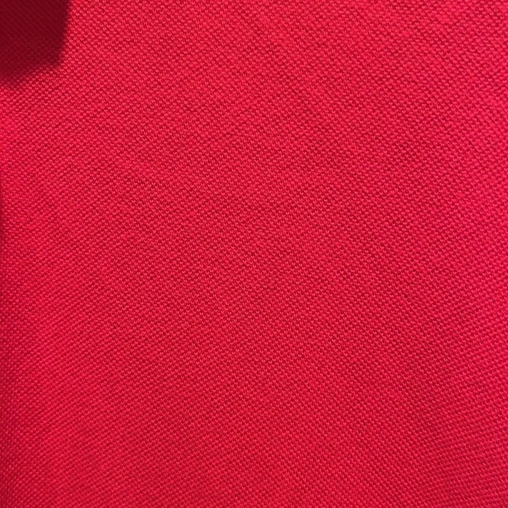 J. Crew Men’s Pique Knit Cotton Repp Polo Shirt Red Size Large